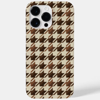 Vintage Akademie Braun Houndstooth Case-Mate iPhone 14 Pro Max Hülle