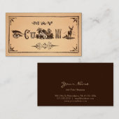 Vintage Akquisition C U Zuhause Business Card Visitenkarte (Vorne/Hinten)