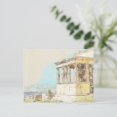 Vintage Akropolis, Athen, Griechenland Postkarte (Stehend Vorderseite)