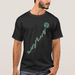 Vintage Aktiendiagrammbindung der BNB-Münze an den T-Shirt