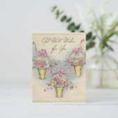 Vintage Aktionskörbe 1 Postkarte (Stehend Vorderseite)