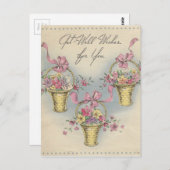 Vintage Aktionskörbe 1 Postkarte (Vorne/Hinten)