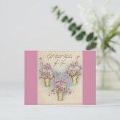 Vintage Aktionskörbe 1 Postkarte (Stehend Vorderseite)