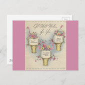 Vintage Aktionskörbe 2 Postkarte (Vorne/Hinten)