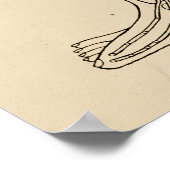 Vintage Akupunktur Meridian Pathways Punkte Poster (Ecke)