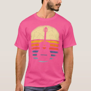 Vintage akustische Gitarre für Gitarrist T-Shirt