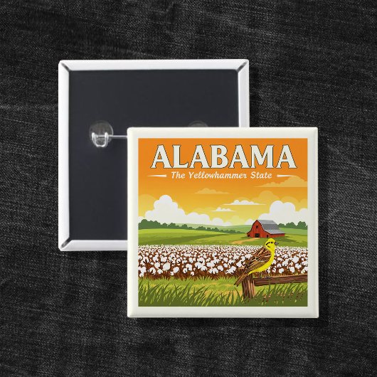 Vintage Alabama Button