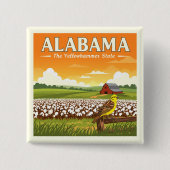Vintage Alabama Button (Vorderseite)