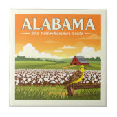 Vintage Alabama Fliese (Vorderseite)