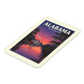Vintage Alabama Magnet (Linke Seite)