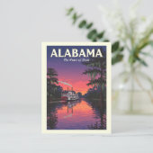 Vintage Alabama Postkarte (Stehend Vorderseite)
