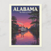 Vintage Alabama Postkarte (Vorderseite)