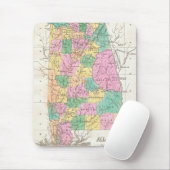 Vintage Alabama Staat Map (1827) Mousepad (Mit Mouse)