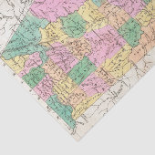 Vintage Alabama Staat Map (1827) Seidenpapier (Ausschnitt)