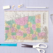 Vintage Alabama Staat Map (1827) Seidenpapier (Handwerk)