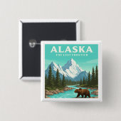 Vintage Alaska Button (Vorne & Hinten)