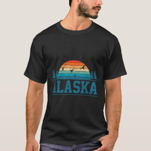 Vintage Alaska Enten Gänse Jagd Retro Geschenk T-Shirt