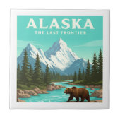 Vintage Alaska Fliese (Vorderseite)