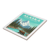 Vintage Alaska Fliese (Seite)