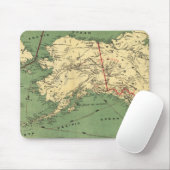 Vintage Alaska-Karte (1900) Mousepad (Mit Mouse)