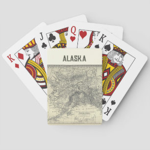 Vintage Alaska-Karte Spielkarten