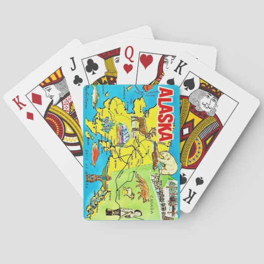 Vintage-Alaska-Karten Spielkarten (Rückseite)