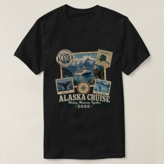 Vintage-Alaska-Kreise 2026 | Familienreise-Souveni T-Shirt