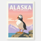 Vintage Alaska Magnet (Vorderseite)