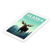Vintage Alaska Magnet (Linke Seite)