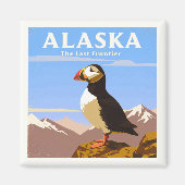 Vintage Alaska Magnet (Vorne)