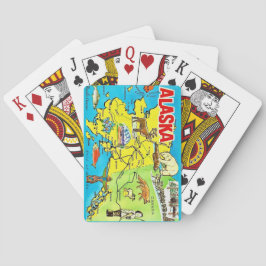 Vintage Alaska Map Playing Cards Spielkarten