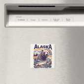 Vintage Alaska-Natur Magnet (In Situ (Geschirrspüler))