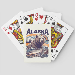 Vintage Alaska-Natur Spielkarten