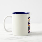 Vintage Alaska-Natur Zweifarbige Tasse (Links)