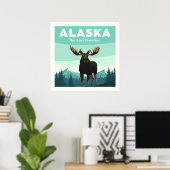 Vintage Alaska Poster (Heimbüro)