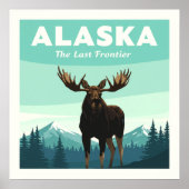 Vintage Alaska Poster (Vorne)
