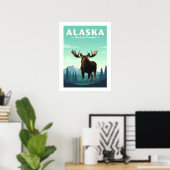 Vintage Alaska Poster (Heimbüro)