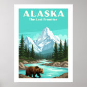 Vintage Alaska Poster (Vorne)