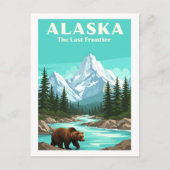 Vintage Alaska Postkarte (Vorderseite)