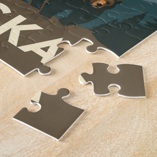 Vintage Alaska Wilderness Travel Puzzle (Seite)