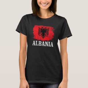 Vintage Albanien-Flagge für Albaner T-Shirt