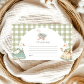 Vintage Alberne Gänsebaby-Show Note Begleitkarte