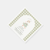 Vintage Alberne Gänsedusche Serviette (Ecke)