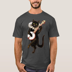 Vintage Alberne Katze Banjo Country Cat T-Shirt