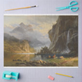Vintage Albert Bierstadt Amerikanische Ureinwohner Seidenpapier (Basteln)