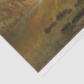 Vintage Albert Bierstadt Amerikanische Ureinwohner Seidenpapier (Ausschnitt)