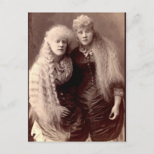 Vintage Albino Beauties Postkarte