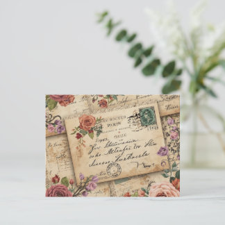 Vintage-Album. Postkarte