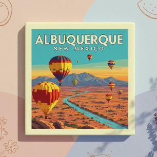 Vintage Albuquerque New Mexico Fliese