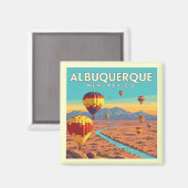 Vintage Albuquerque New Mexico Magnet (Vorderseite/Rückseite)